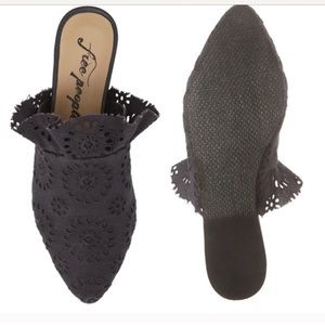 Free People Eyelet Sienna Mule
